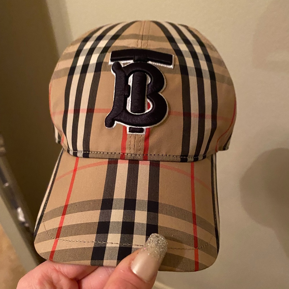 COPY - Monogram Motif Icon Stripe Cotton Baseball Cap